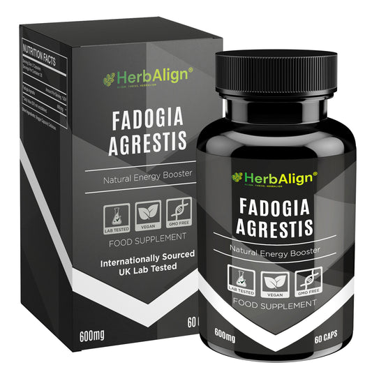 Herbalign Fadogia Agrestis Capsules – Natural Testosterone & Libido Support for Men's Vitality, Hormonal Balance, and Sexual Health